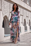 Elegant Maxi Dress with Flowy Cut and Stylish Details