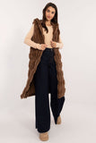 Elegant Women's Fur Vest with Hood for Cold Weather