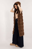 Elegant Women's Fur Vest with Hood for Cold Weather