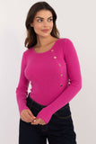 Chic Women's Casual Sweater with Decorative Buttons