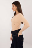 Elegant Casual Women's Sweater with Decorative Buttons