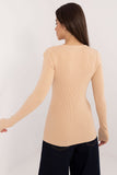 Elegant Casual Women's Sweater with Decorative Buttons