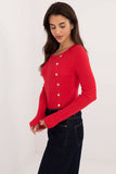 Stylish Women's Casual Sweater with Decorative Buttons