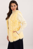Elegant Soft Polyester Fur Vest with Pockets for All Seasons