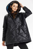 Cozy Quilted Hooded Jacket with Stylish Waist Belt