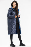 Reversible Hooded Coat with Zipper and Pockets
