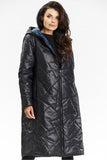 Double-Sided Hooded Coat with Zipper and Pockets