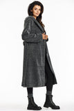 Elegant Hooded Coat with Shawl Collar for Autumn Style