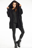Hooded Kimono Coat - Elegant Comfort for Autumn Days