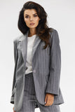 Elegant Striped Loose Fit Jacket for Stylish Outfits