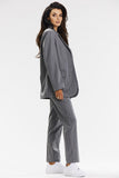 Elegant Striped Loose Fit Jacket for Stylish Outfits