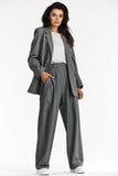 Chic Loose-Fit Gray Jacket for Effortless Elegance