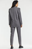 Chic Loose-Fit Gray Jacket for Effortless Elegance