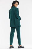 Chic Green Loose-Fit Jacket for Effortless Style