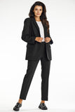 Chic Black Loose-Fit Jacket for Effortless Elegance
