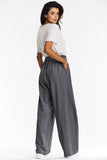 Elegant Gray Wide-Leg Pants for Effortless Style and Comfort