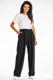 Elegant Black Wide-Leg Pants for Effortless Style