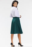 Elegant Flared Midi Skirt for Formal and Business Wear