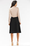 Elegant Flared Midi Skirt for Formal and Business Wear