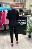 Chic Business Blazer with Slim Open Collar and Pockets
