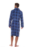 Elegant Men's Printed Bathrobe with Pockets & Embroidery