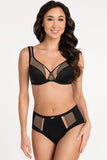 Elegant Comfort Microfiber Panties with Lace & Mesh Details