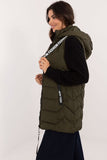 Quilted Zippered Vest with Hood for Stylish Warmth