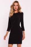 Elegant Mini Dress with Slit Sleeves and Unique Details