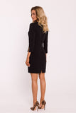 Elegant Mini Dress with Slit Sleeves and Unique Details