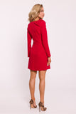 Elegant Mini Dress with Slit and Bow Detail for Any Occasion