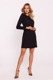 Elegant Mini Dress with Slit and Bow Detail for Any Occasion