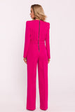 Chic Women's Jumpsuit with Long Sleeves and Zipper Detail