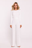 Chic Women's Jumpsuit with Elegant Design and Stylish Zipper