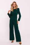 Chic Women's Jumpsuit with Fitted Top and Elegant Design