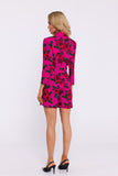 Elegant Women's Printed Jumpsuit with Jacket Collar Detail