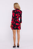 Chic Women's Printed Short Jumpsuit with Jacket Collar