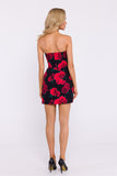 Elegant Corset Mini Dress with Decorative Flaps