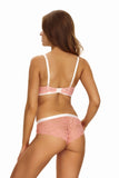 Chic Lace Push-Up Bra with Removable Padding and Bow Detail