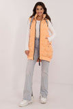 Stylish Quilted Vest with Detachable Hood and Pockets