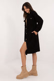 Elegant Womenâs Boucle Long Shirt with Pockets for Casual Style
