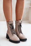 Stylish Women's Leather Boots with Insulated Comfort