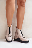 Chic Eco Leather Women's Boots with Zipper and Insulation