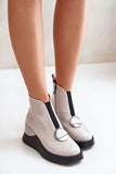 Elegant Eco Leather Women's Boots with Side Zipper and Insulation