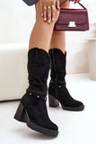 Chic Eco-Suede Women's Boots with Insulated Comfort