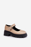 Eco Leather Women's Half Shoes with Adjustable Strap