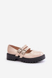 Chic Eco Leather Women's Half Shoes with Adjustable Straps