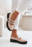 Chic Eco Leather Women's Half Shoes with Adjustable Straps