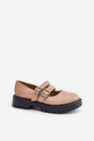 Chic Eco Leather Women's Half Shoes with Adjustable Straps