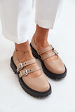 Chic Eco Leather Women's Half Shoes with Adjustable Straps