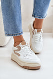 Eco Leather Women's Platform Sneakers for All-Day Comfort